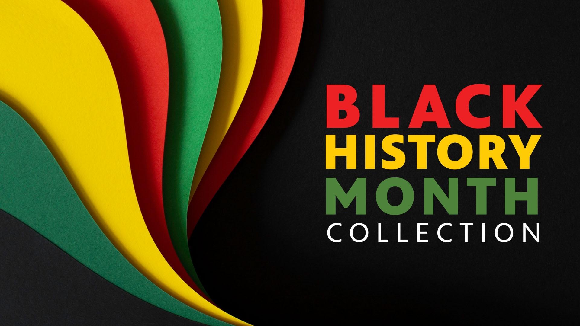 Black History Month Collection in red, yellow and green.