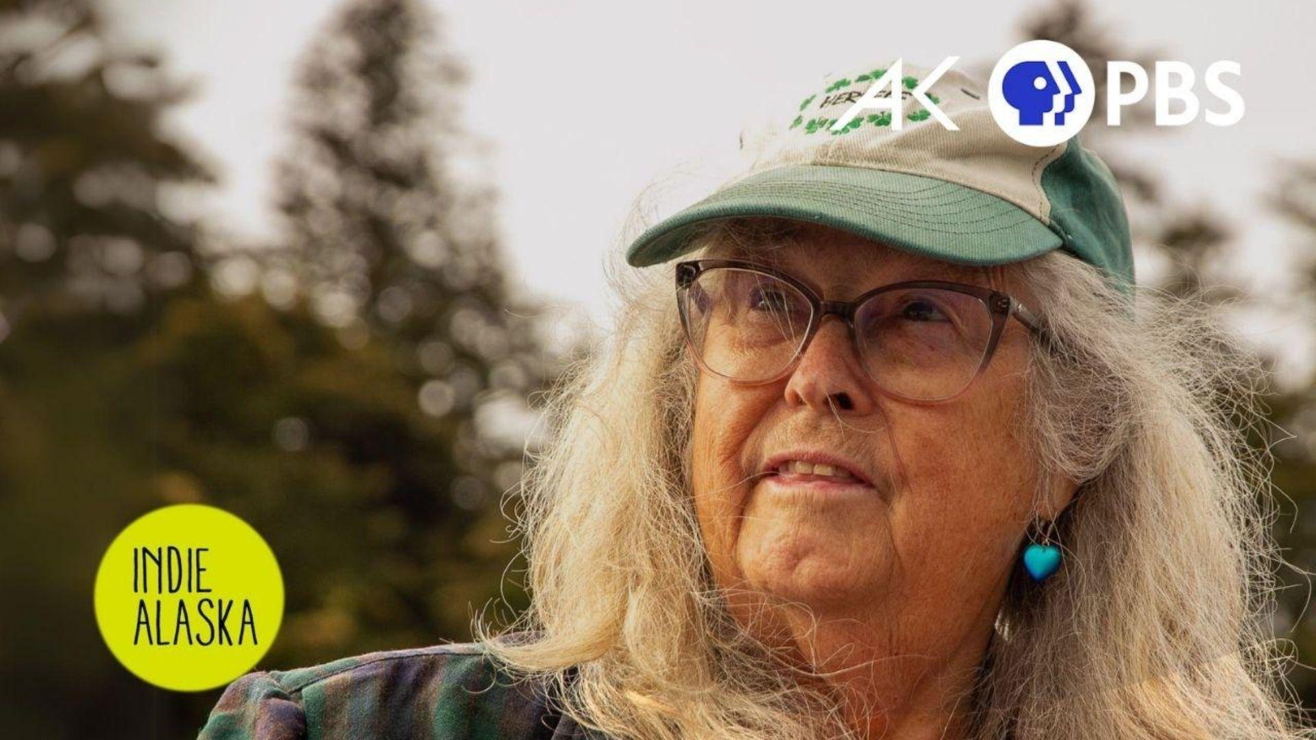 Gretchen Bersch with the Indie Alaska logo and the Alaska PBS logo.