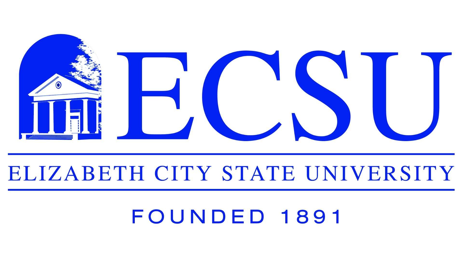 ECSU - Elizabeth City State University logo in blue