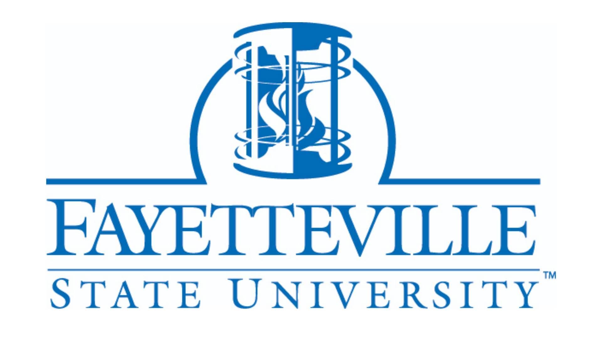 Fayetteville State University logo in blue