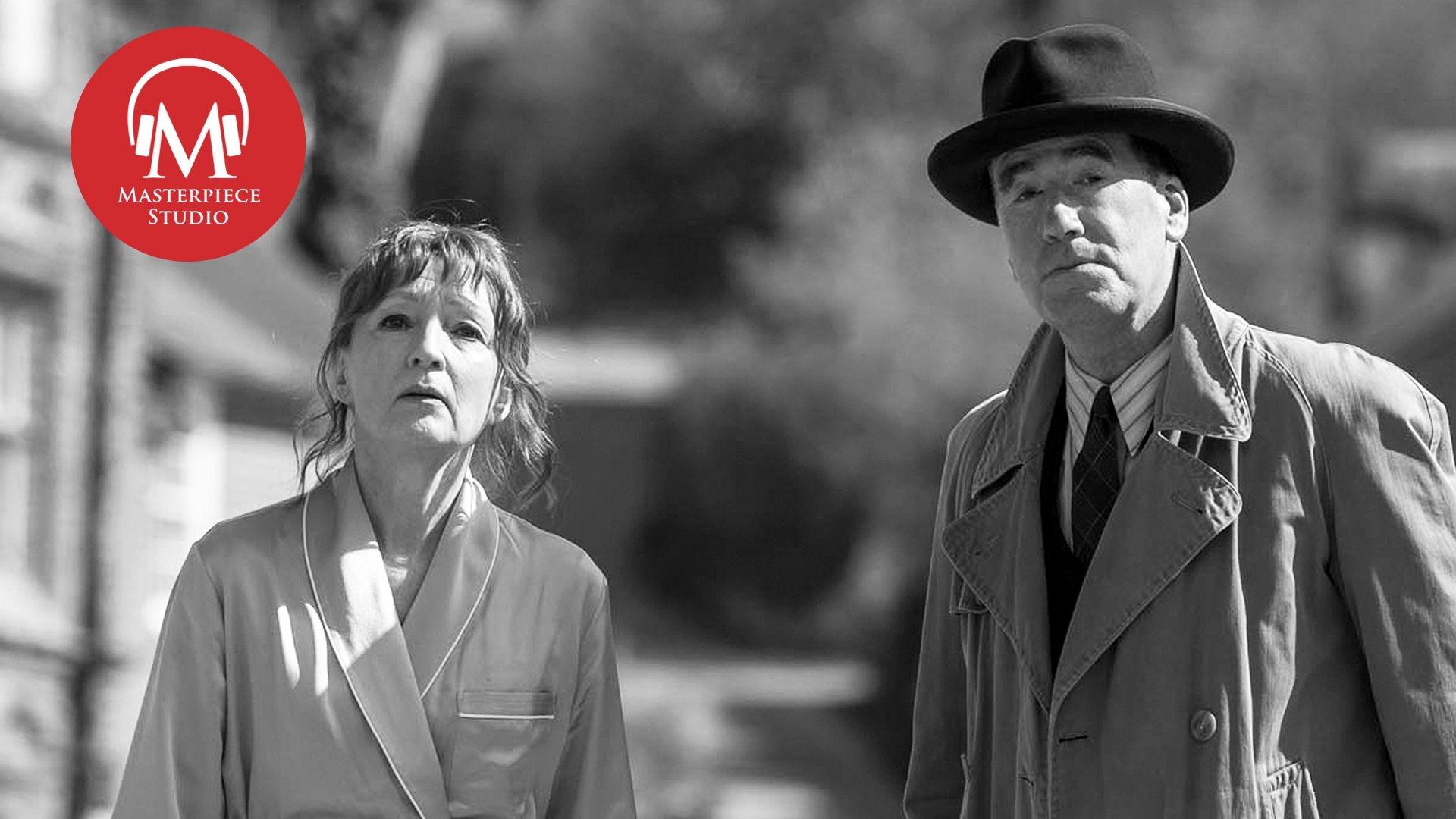 Lesley Manville as Susan Ryeland and Tim McMullan as Atticus Pünd. 