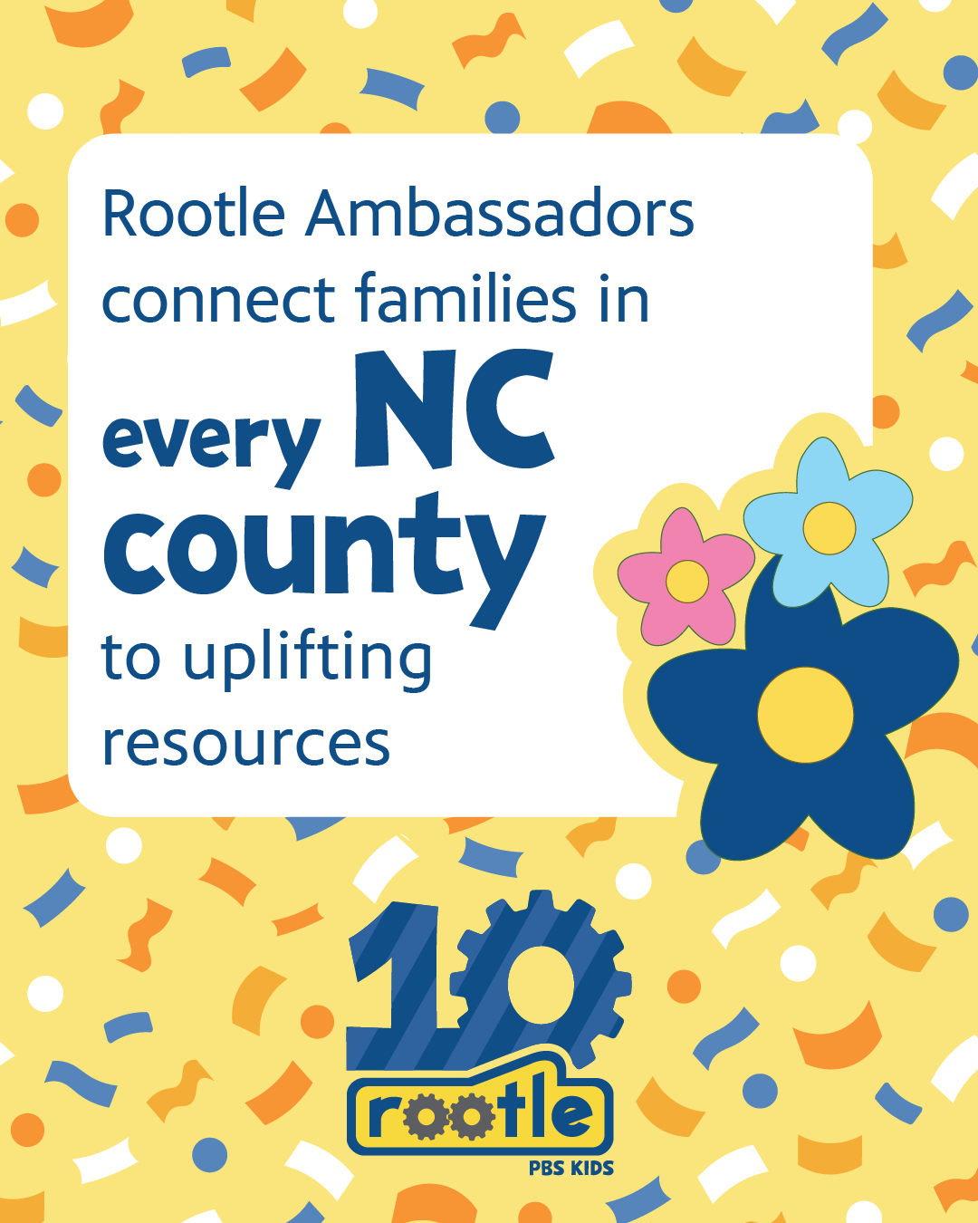 Rootle Ambassadors connect families in every NC county to uplifting resources.