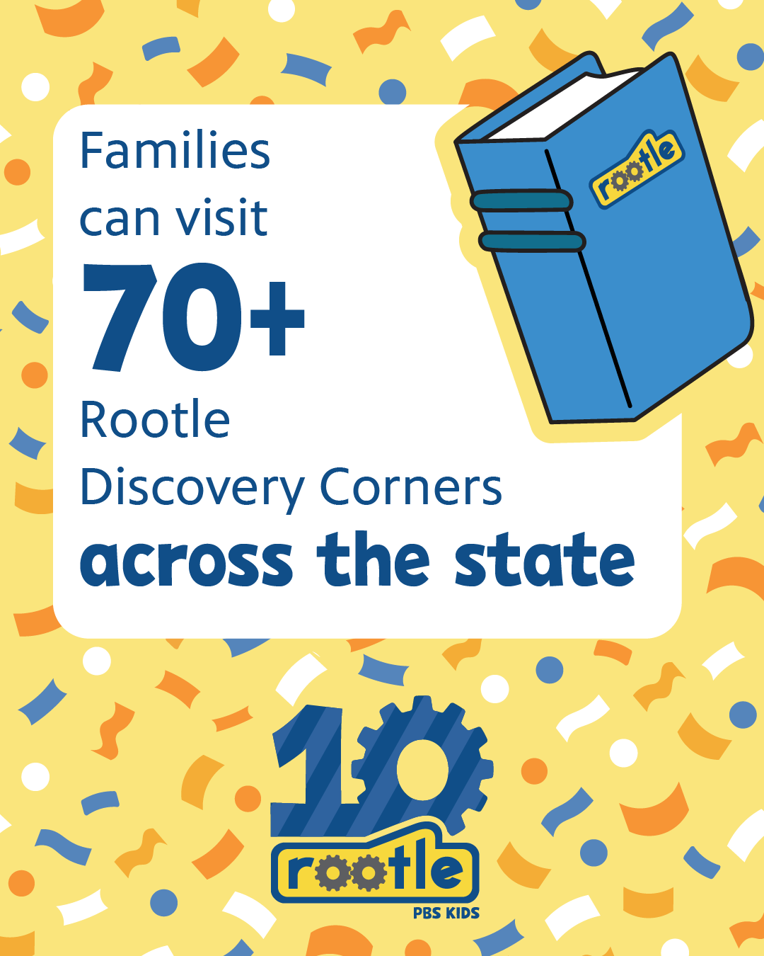 Families can visit 70+ Rootle Discovery Corners across the state.