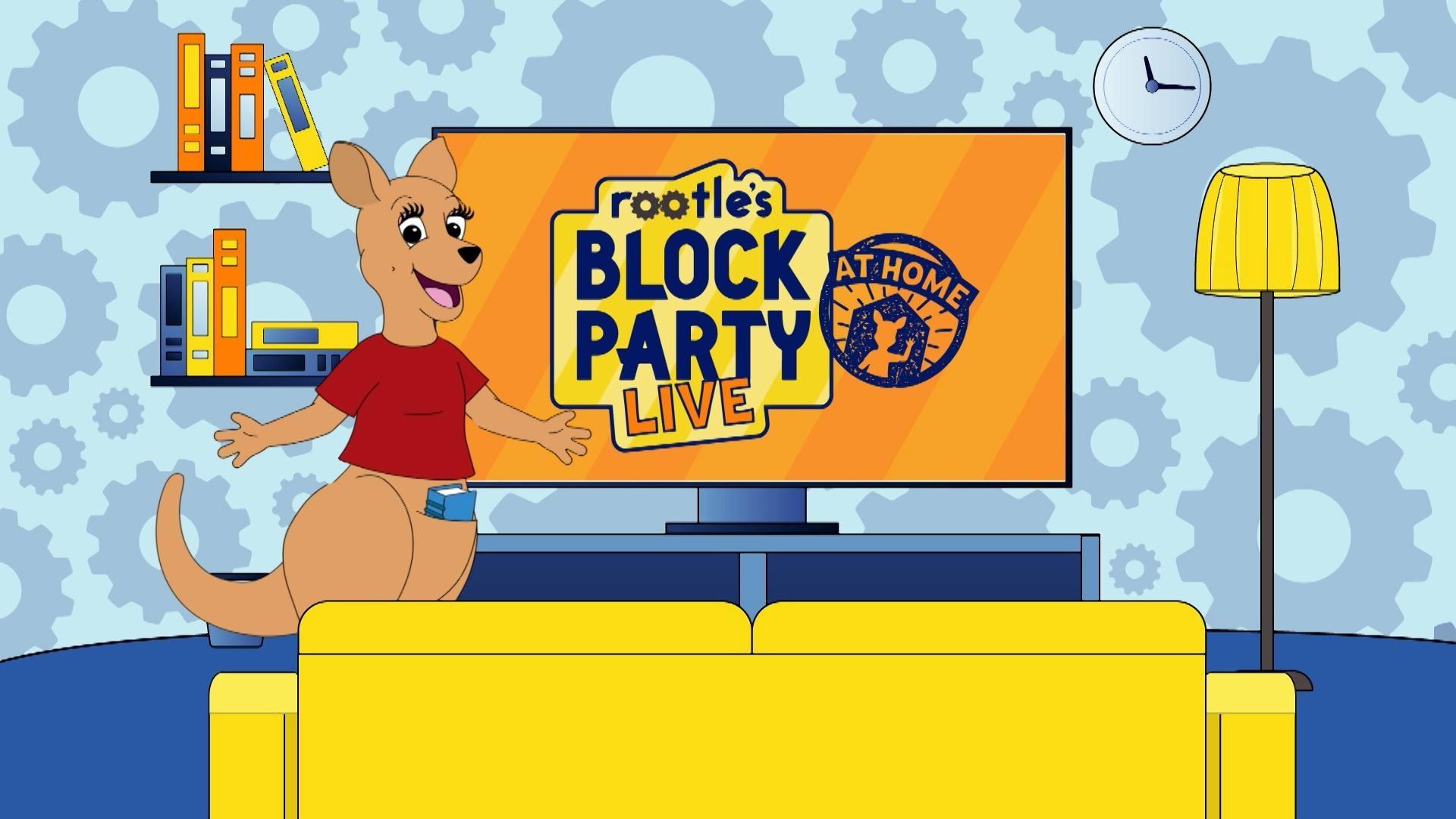 Rootle's Block party kangaroo 