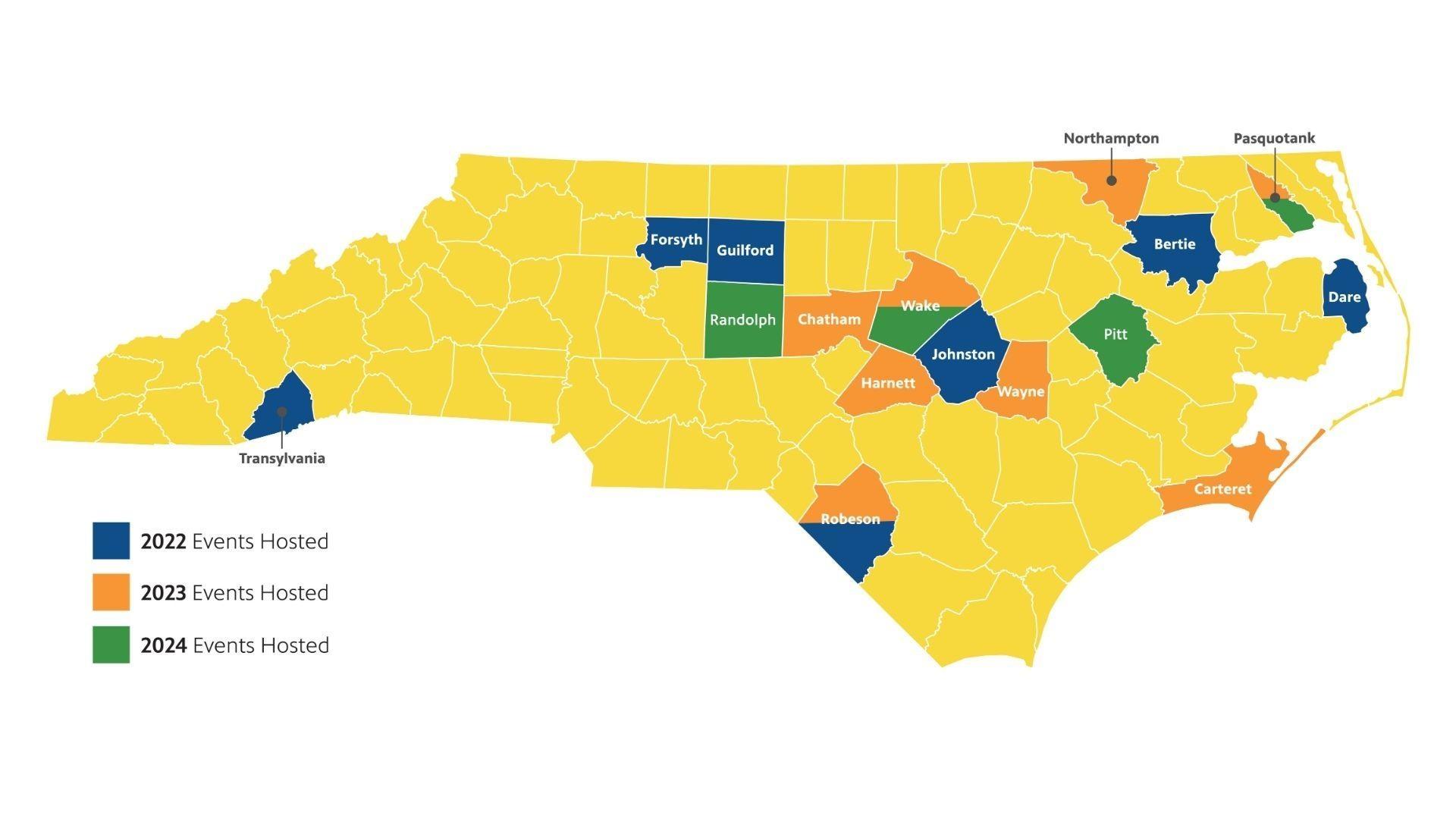 Rootle Roadster Map from 2022, 2023 and 2024.