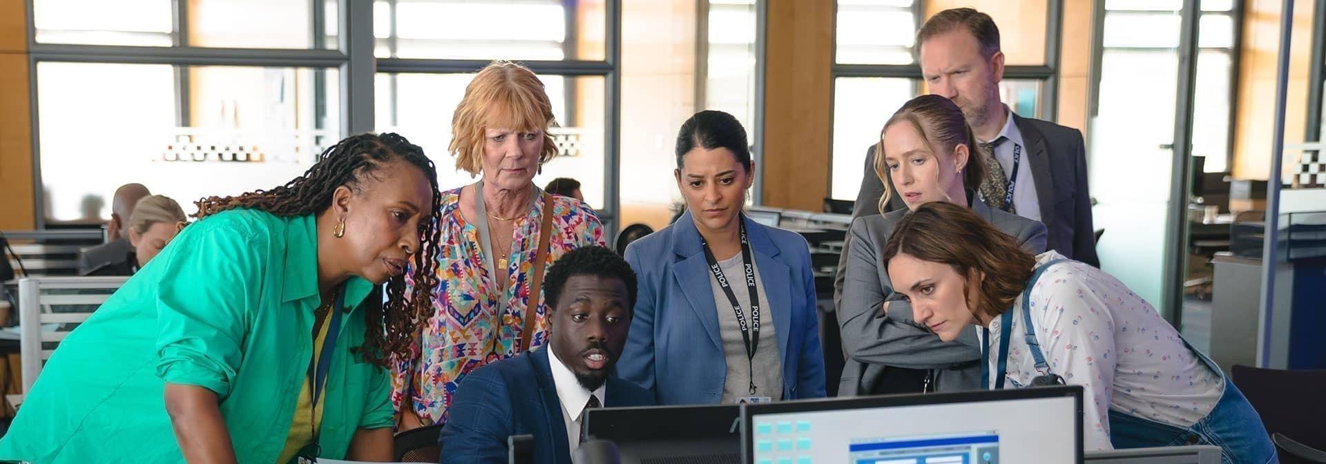 Suzie Harris (Jo Martin), Judith Potts (Samantha Bond), DC Jason Kennedy (Tijan Sarr), DS Tanika Malik (Natalie Dew), DC Alice Hakett (Holli Dempsey), DS Brendan Perry (Phill Langhorne), Becks Starling (Cara Horgan).