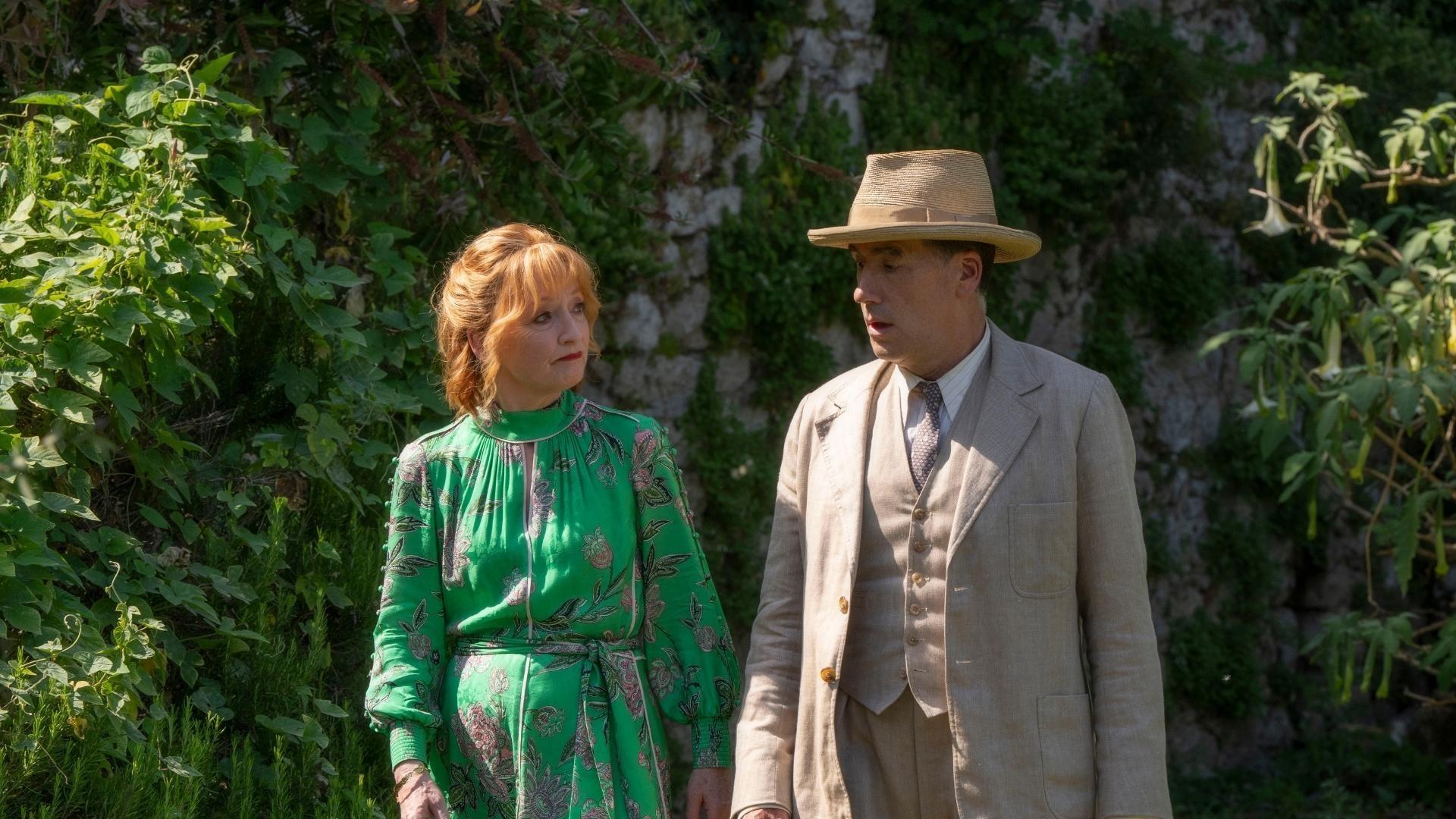 Shown L-R: Susan Ryeland (Lesley Manville), Atticus Pünd (Tim McMullan)