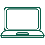 Laptop, digital sponsorship icon