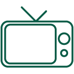 TV, broadcast icon