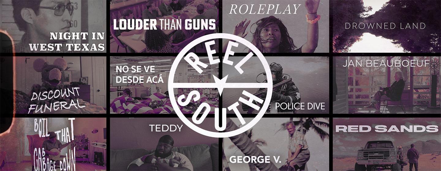The Reel South season 11 logo superimposed on top of the season 11 film posters.