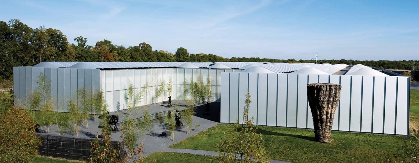 aerial view of the North Carolina Museum of Art in Raleigh where ANTIQUES ROADSHOW was filmed in May of 2023