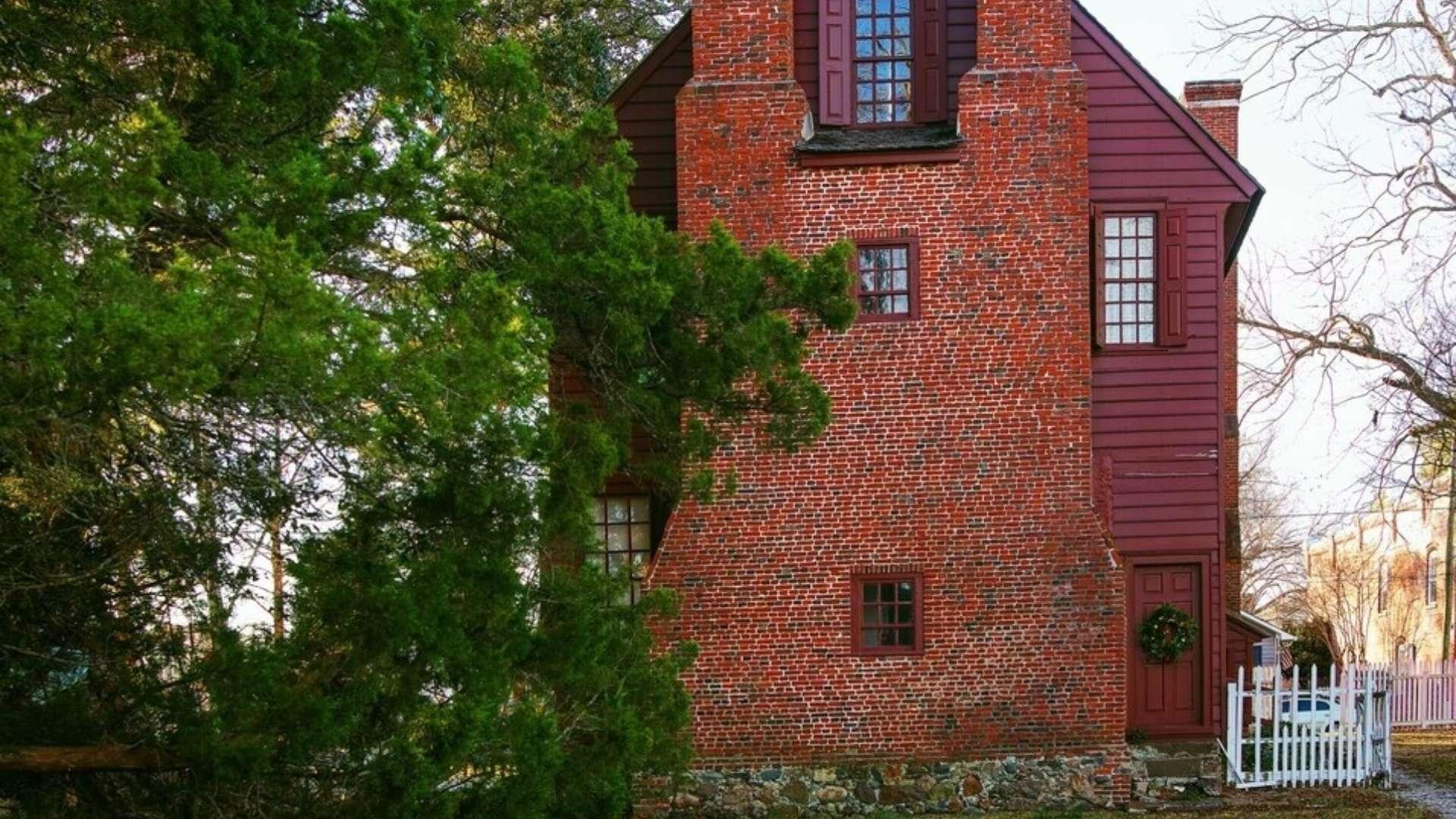 A old brick building.