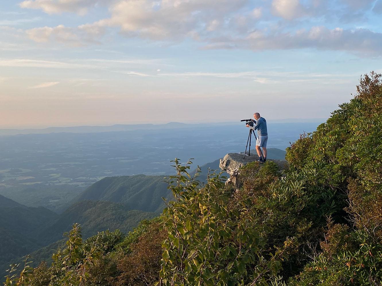 Paul Bonesteel on Blackstack Cliffs, TN.