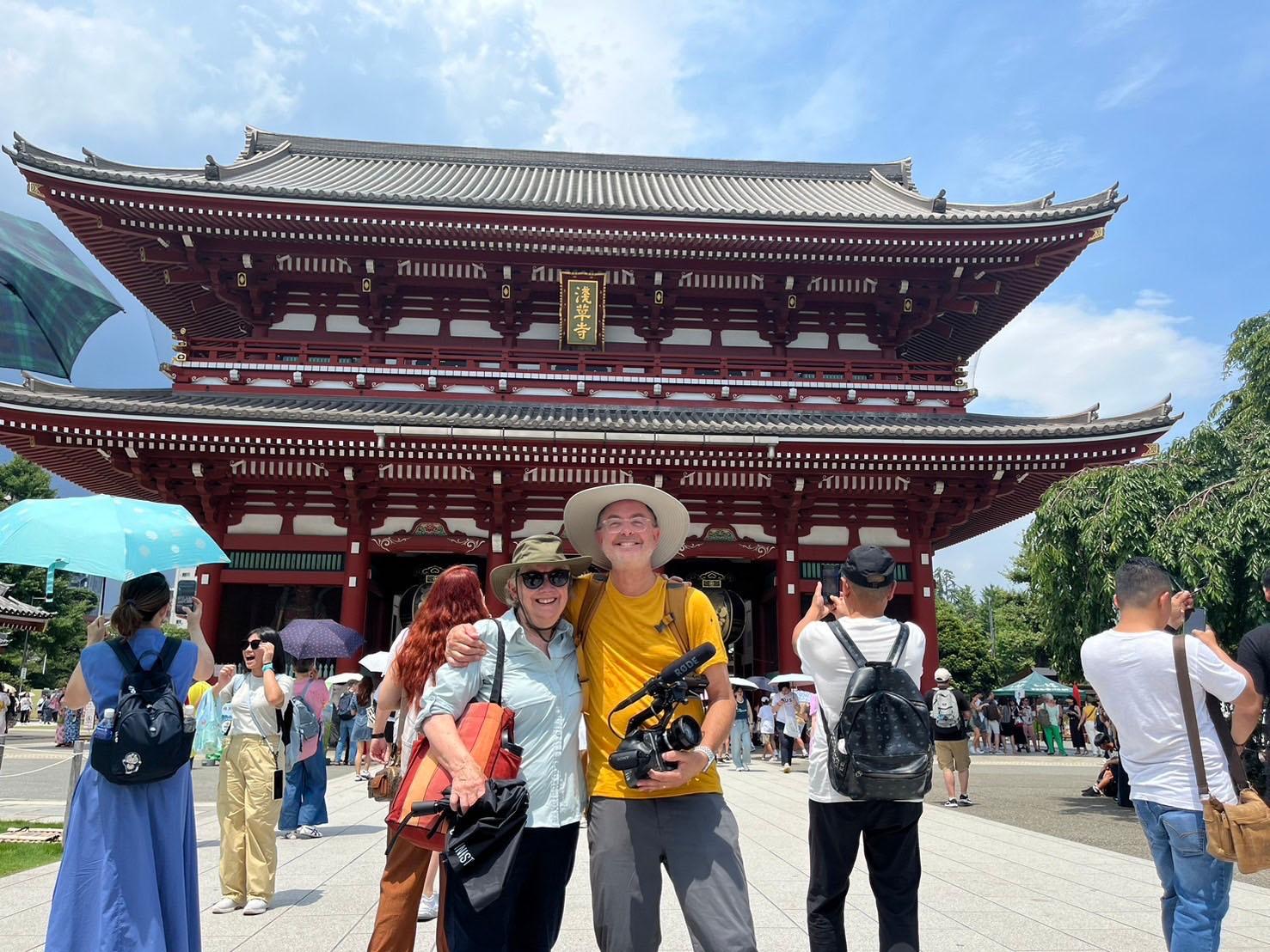 Director Paul Bonesteel and co-writer and researcher Janet McCue in Tokyo, Japan.