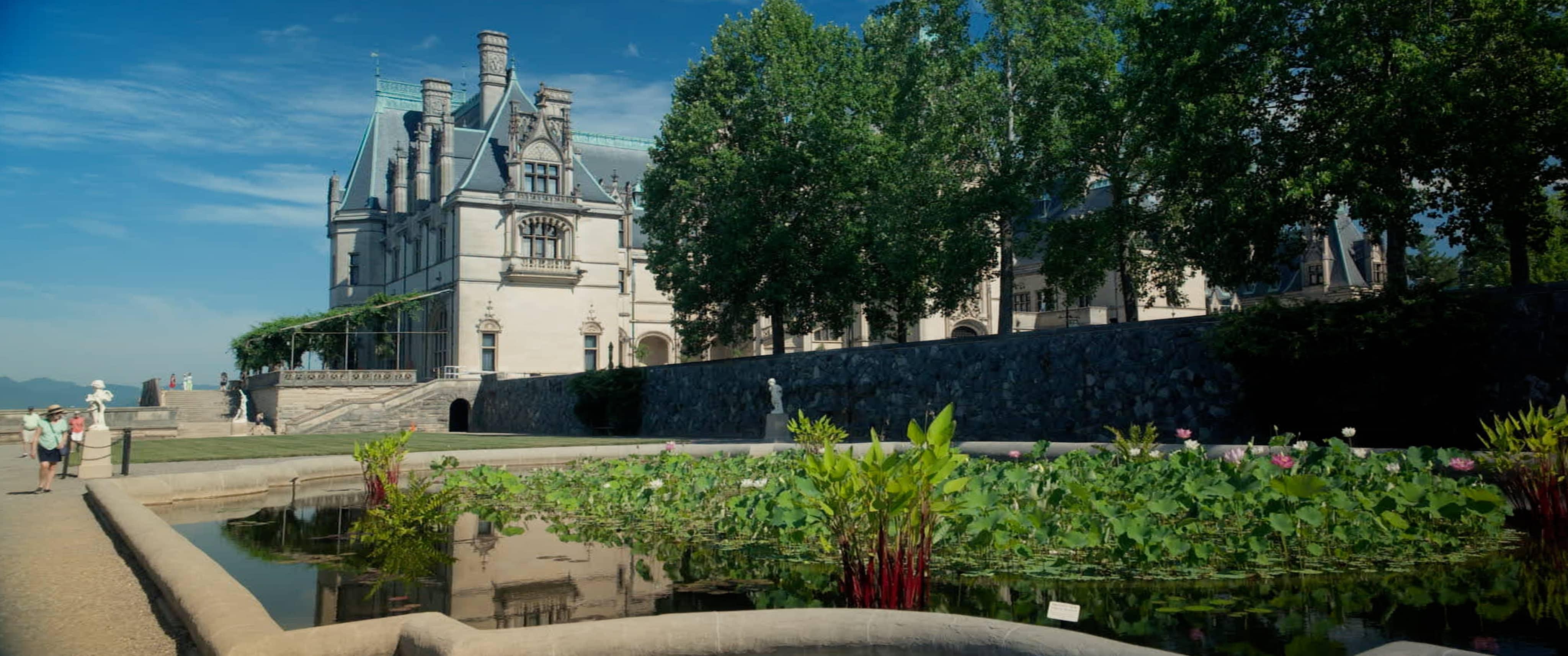 Production image from film, Italian Garden, Biltmore Estate.