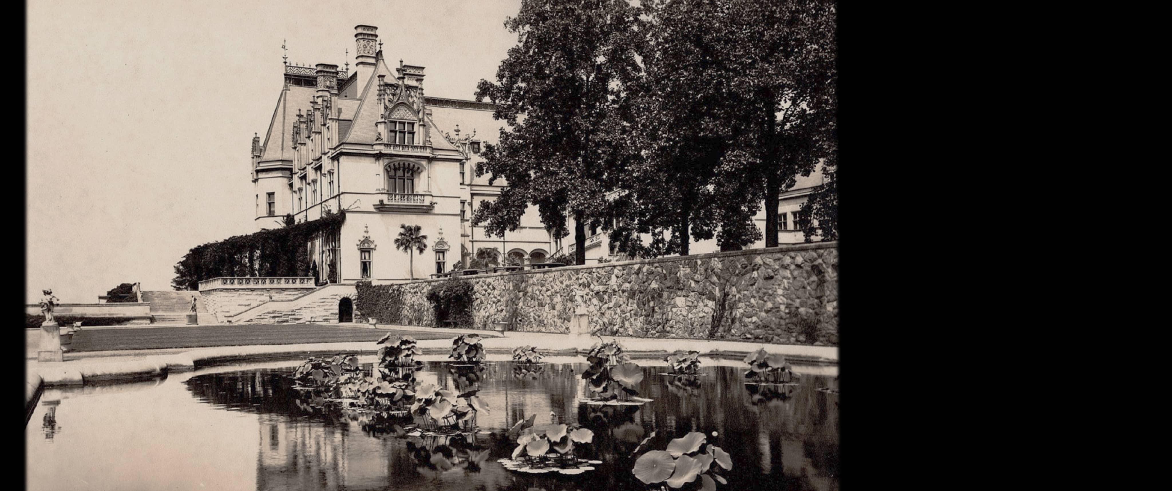 George Masa photo, Italian Garden, Biltmore Estate.