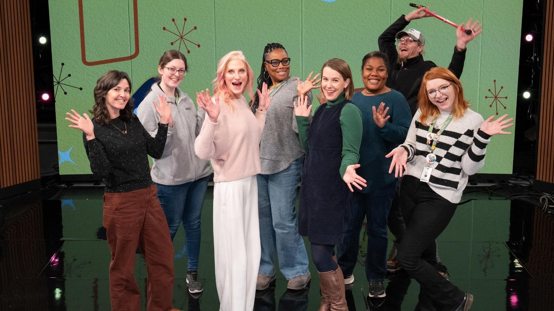 The cast and crew of Health Heroes episodes 1 and 4 pose for their wrap-up photo.