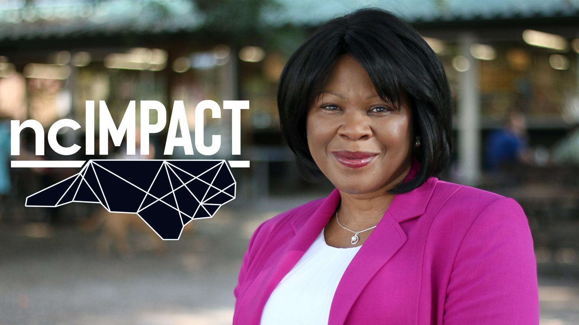 NC Impact Anita Brown Graham smiling wearing a pink blazer.