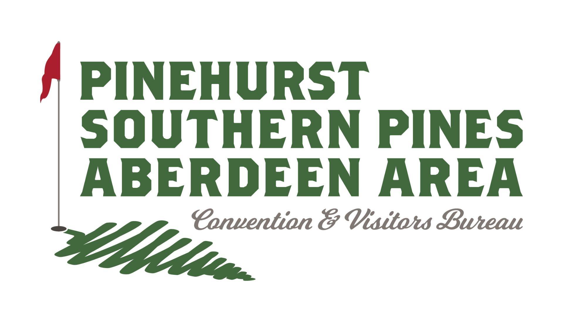 Pinehurst Southern Pines Aberdeen Area Convention & Visitors Bureau logo.