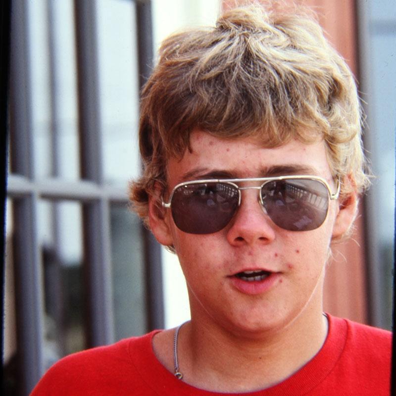 Close-up photo of Bobby Wells as a teenager.