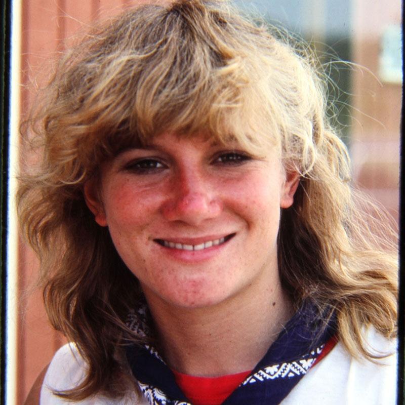 Close-up photo of Valerie Nervo Groesbeck as a teenager.