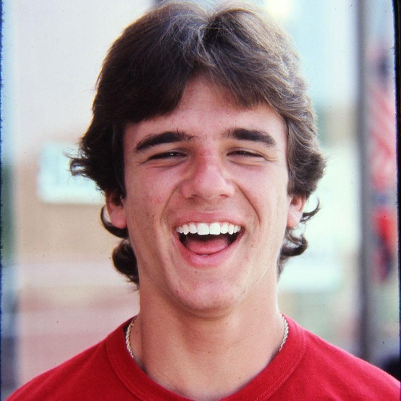 Close-up photo of John Ballas as a teenager.