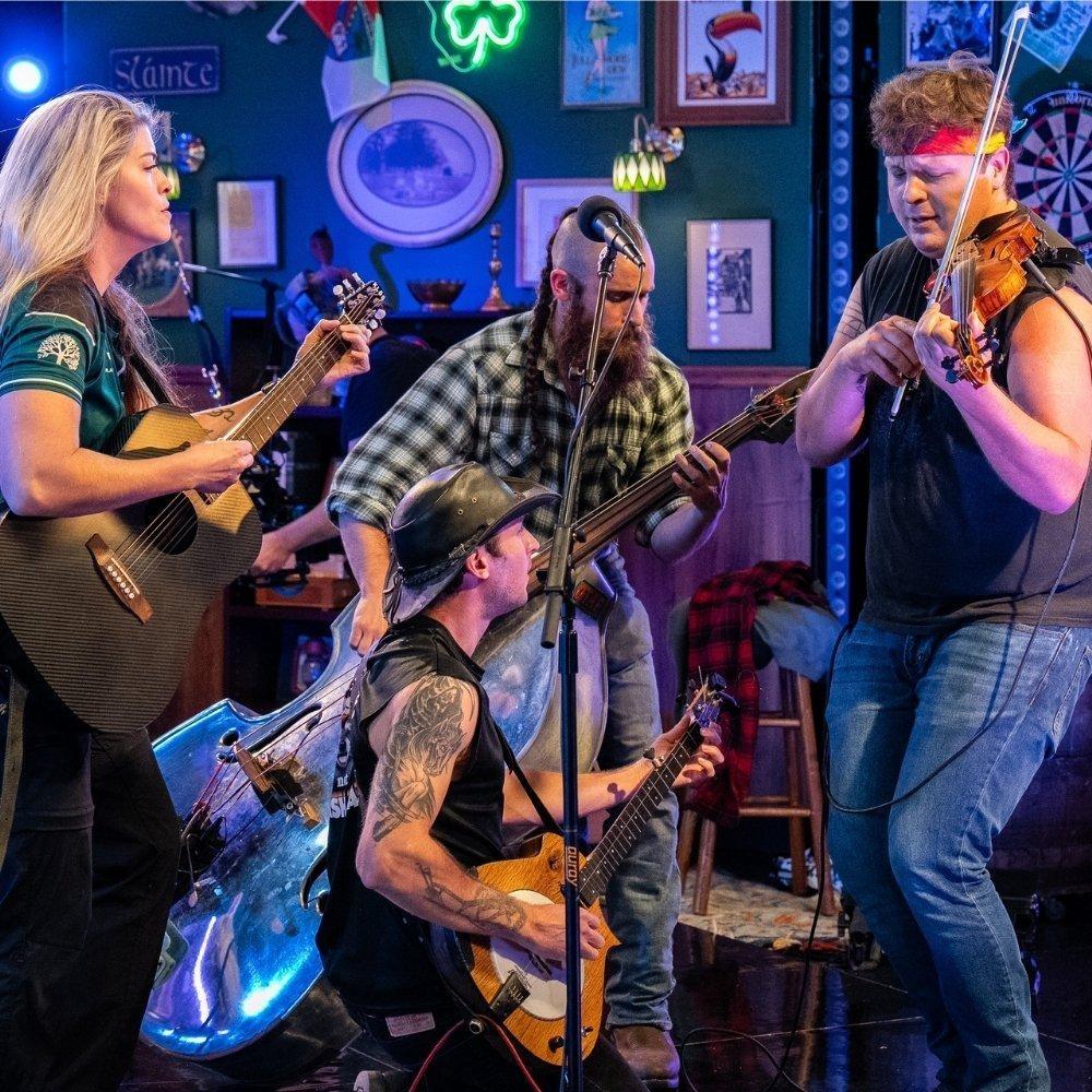 Band members of Tan and Sober Gentlemen.