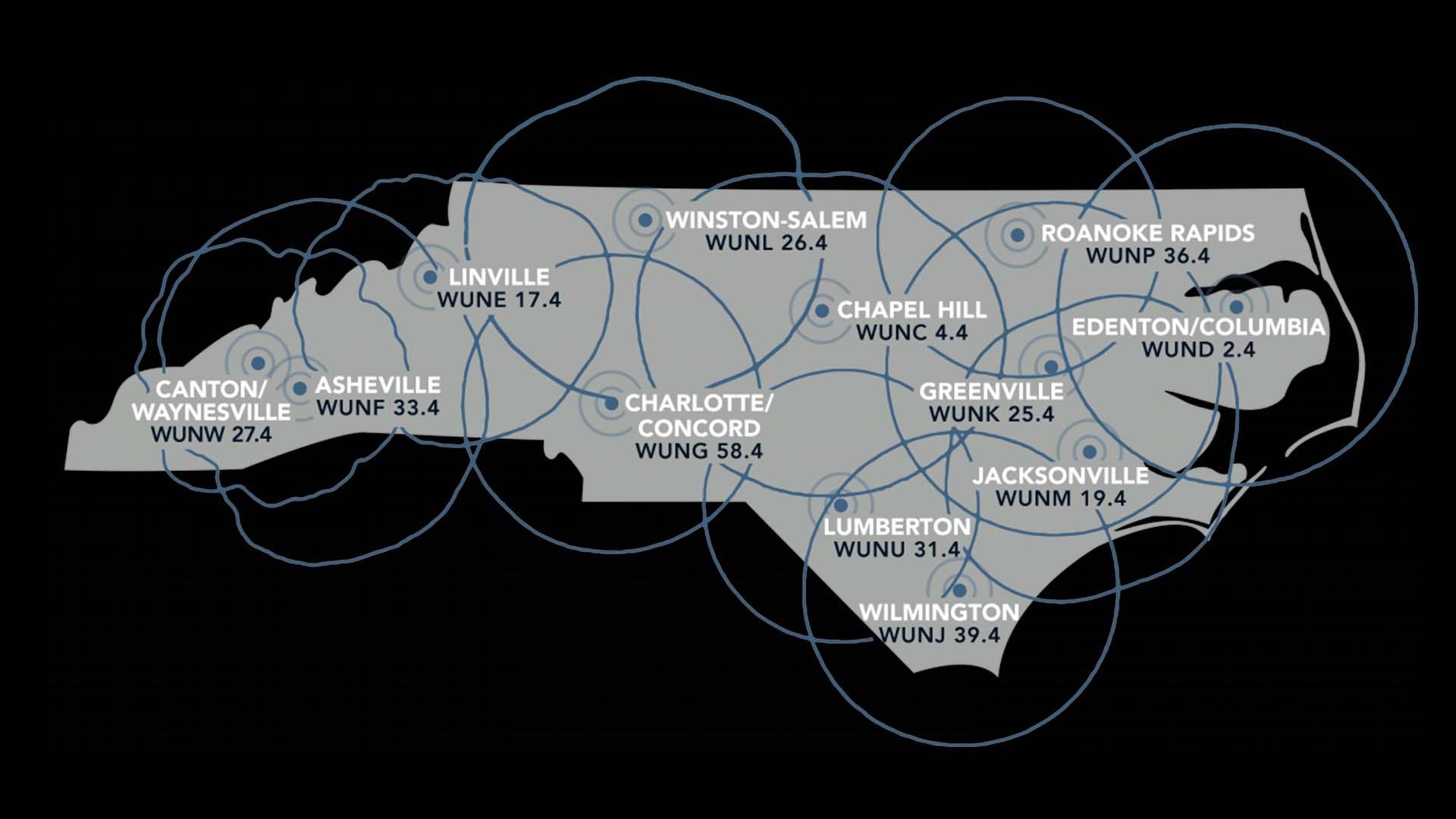 South Carolina map or PBS coverage