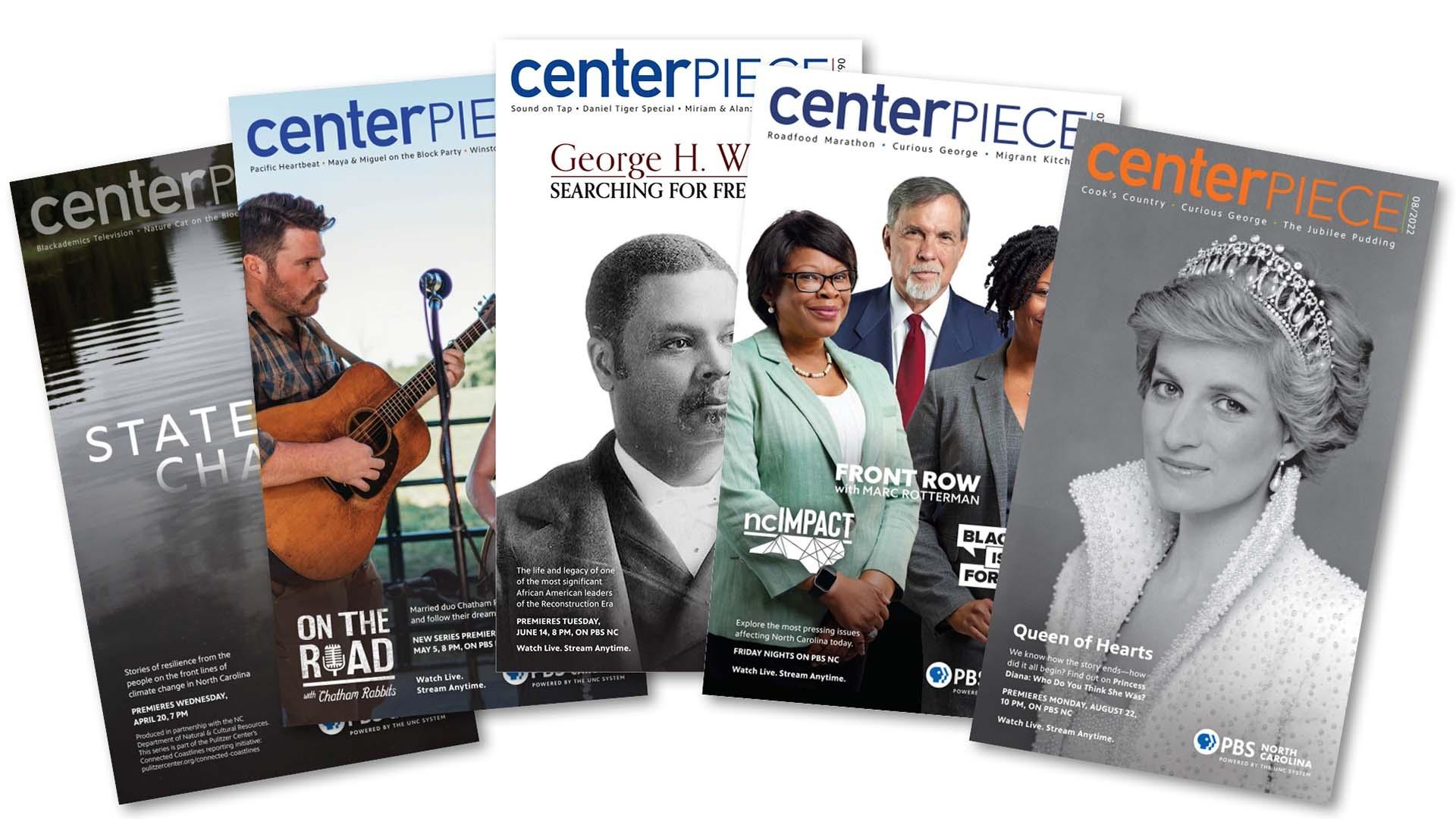 Assorted Center Piece Magazine covers