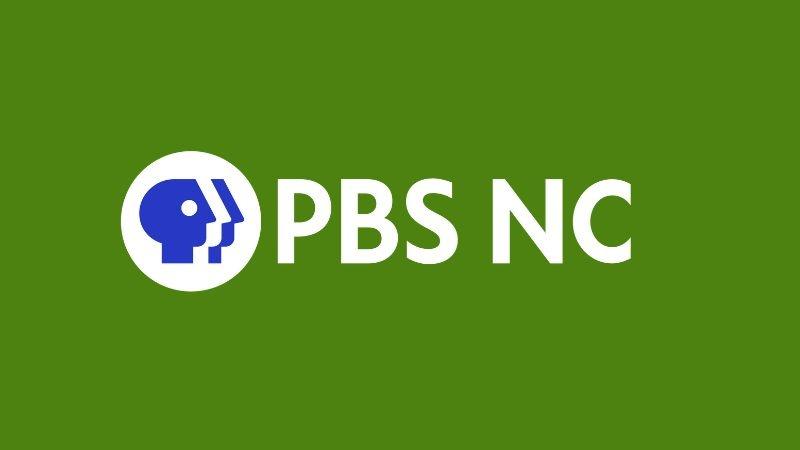 PBS North Carolina Logo on a green background 