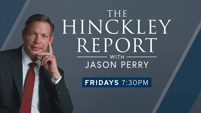 The Hinckley Report with Jason Perry, image of Jason Perry with hand on his chin