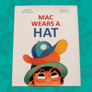Book cover for "Mac Wears a Hat"
