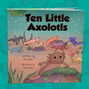 Book cover for "Ten Little Axolotls"