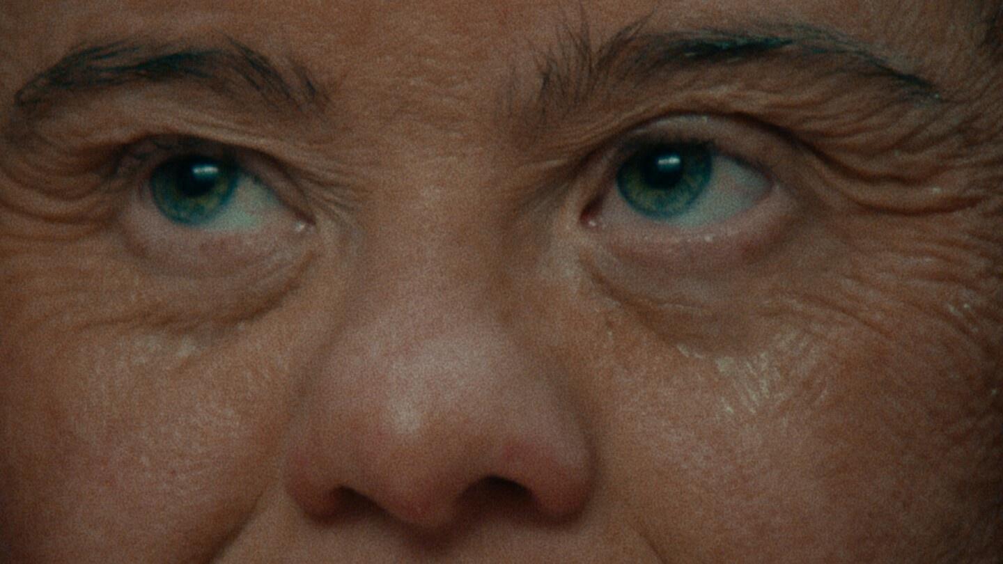 photo of an old woman's eyes