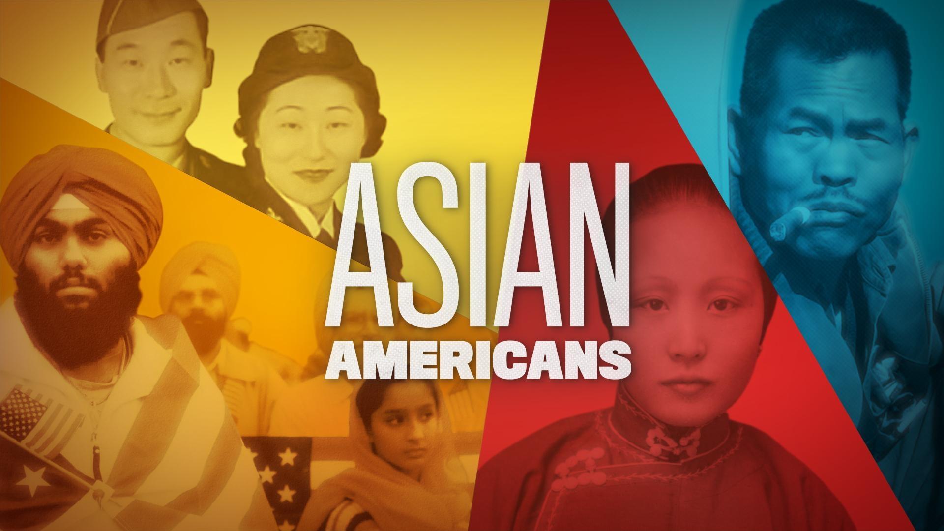 Title slide for Asian American show on PBS