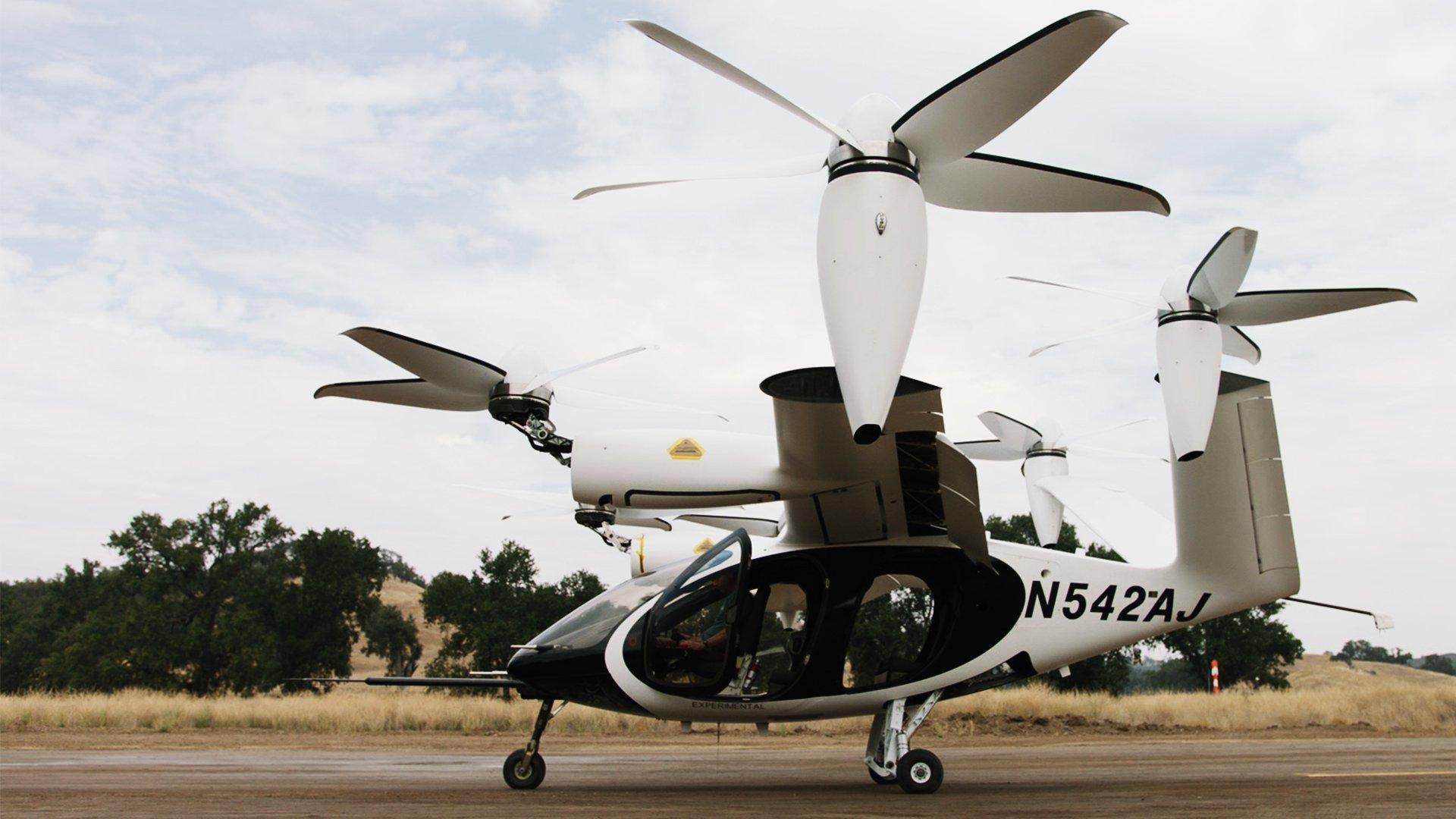 Image of an electric airplane