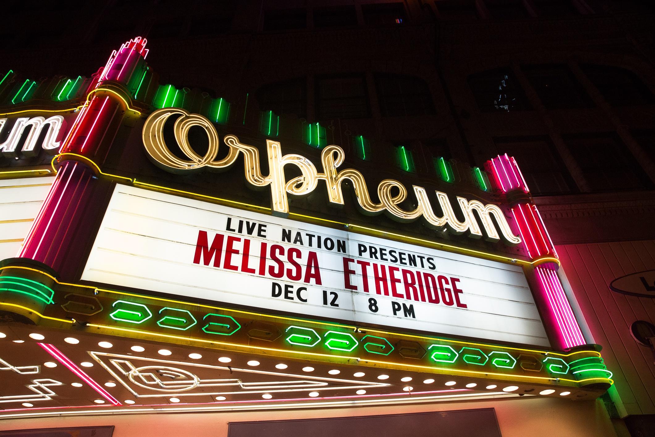 Melissa Etheridge Live at the Orpheum