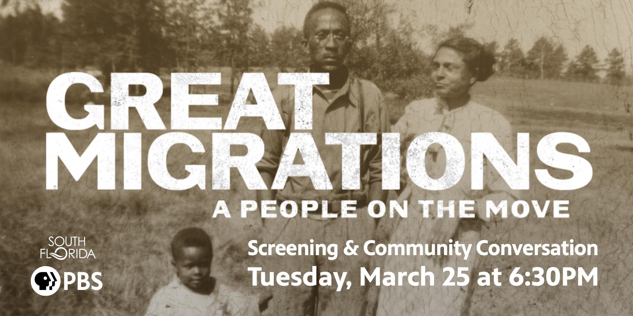 Great Migrations A People on the Move Screening