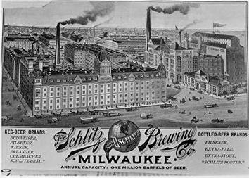 Photo of Schlitz Brewing Company Exterior of Brewery