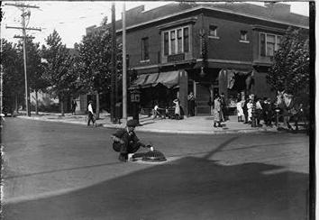 Photo of Ganing's Drug Store at 720 26th Avenue in 1920