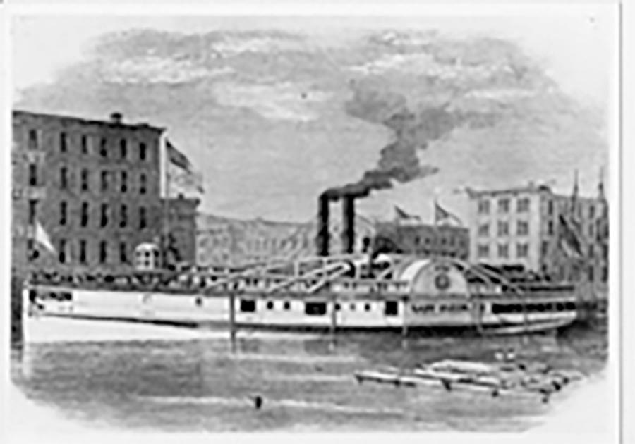 Photo of The Lady Elgin Sidewheel Steam Ship