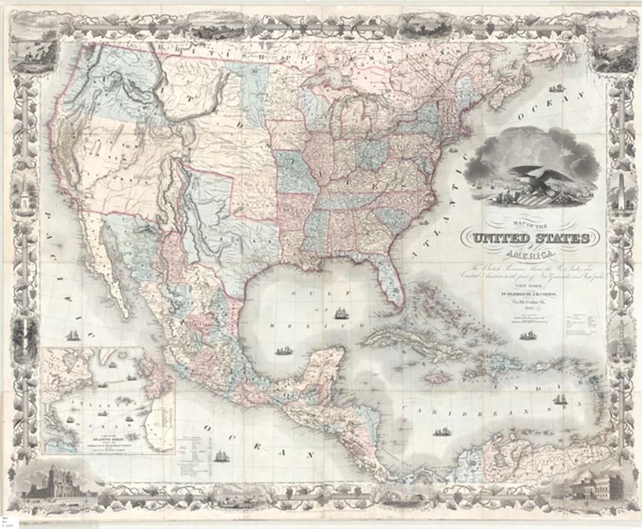 Photo of 1849 Map of United States