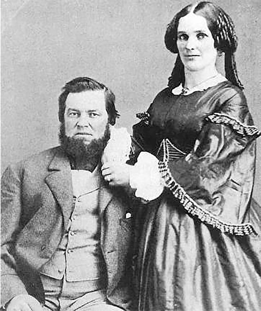 Photo of Captain James M. Jones, shown with wife