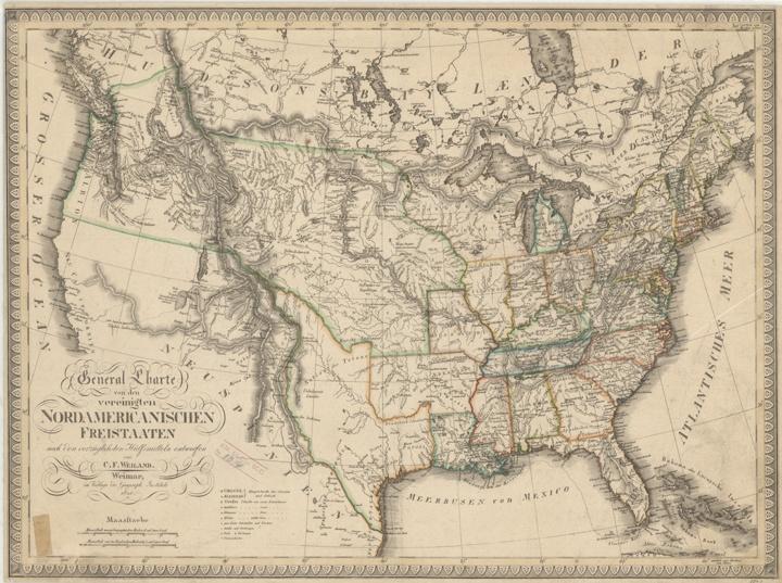 Photo of 1821 Map of United States