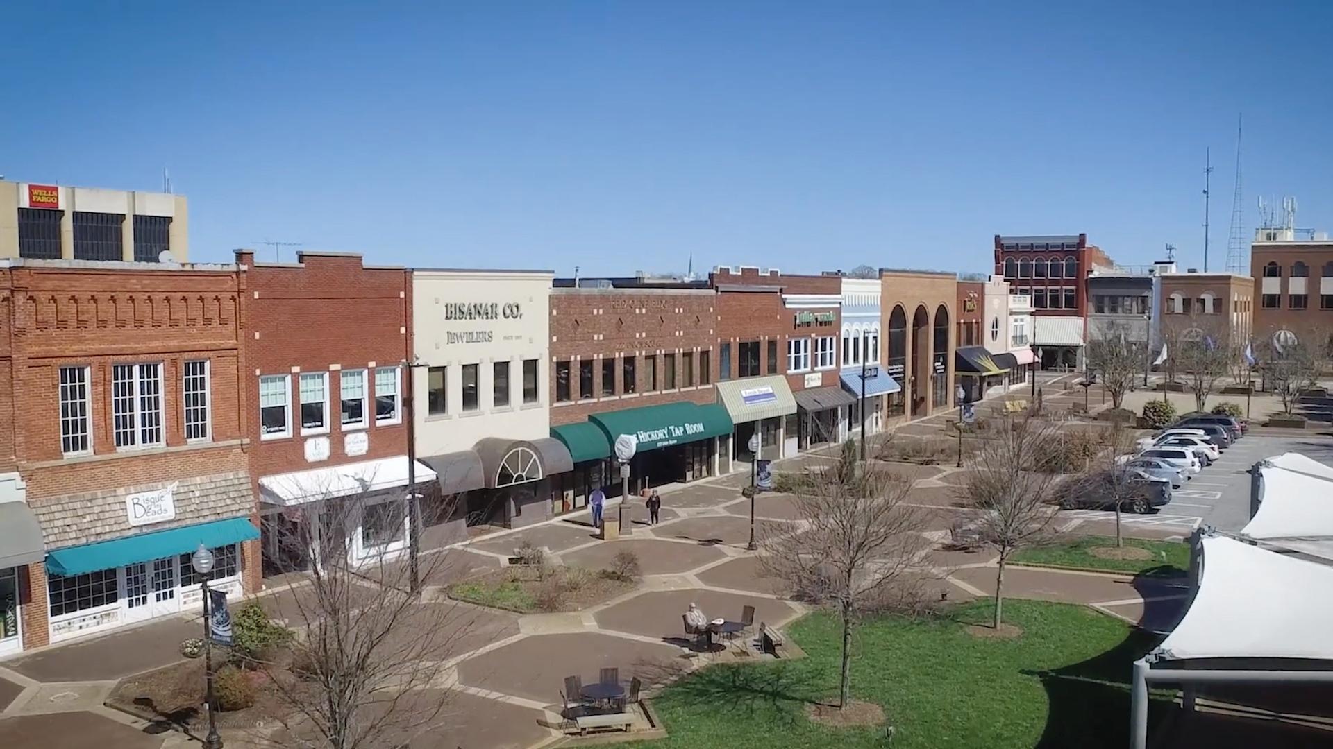 Photo of downtown Hickory.