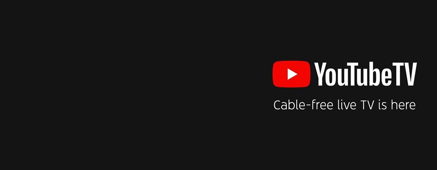youtube tv logo on black