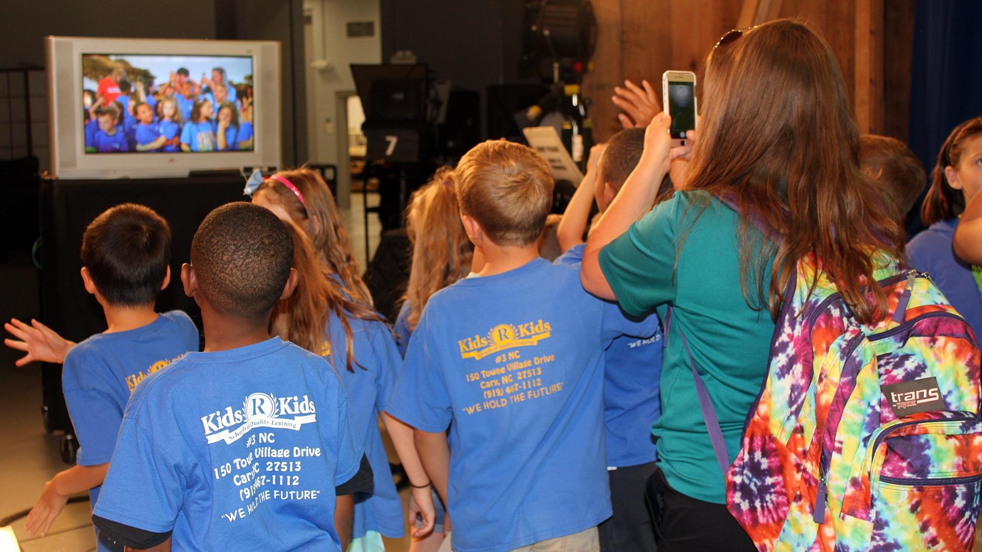Kids on a UNC-TV Media Tour