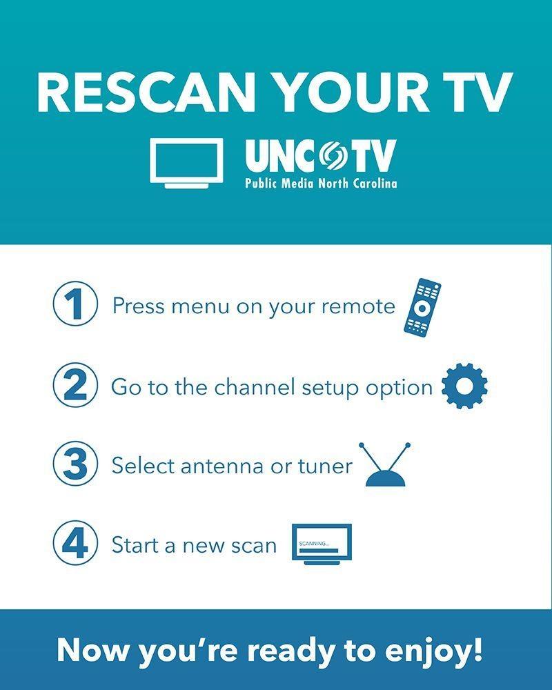 television set rescan instructions