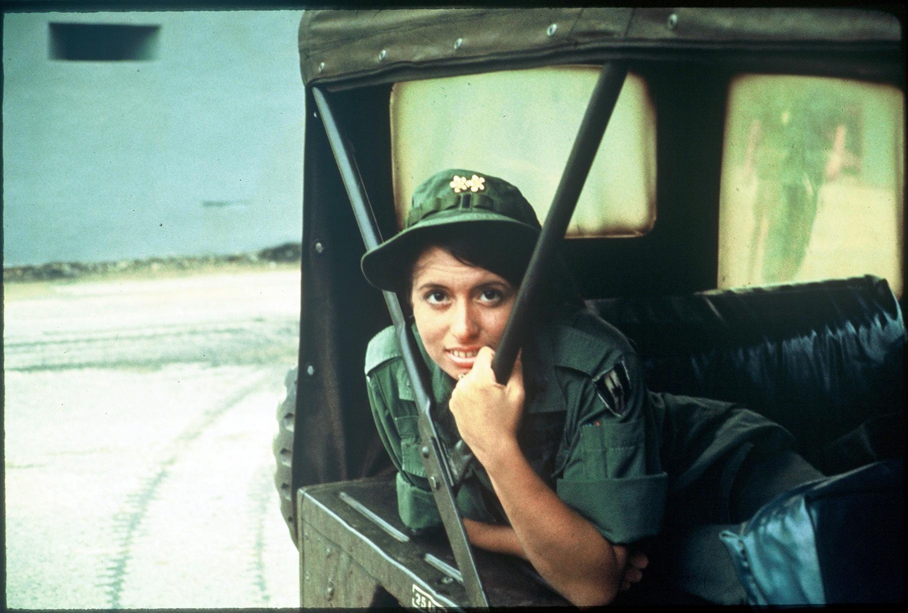 Image of Lou Eisenbrandt in a jeep