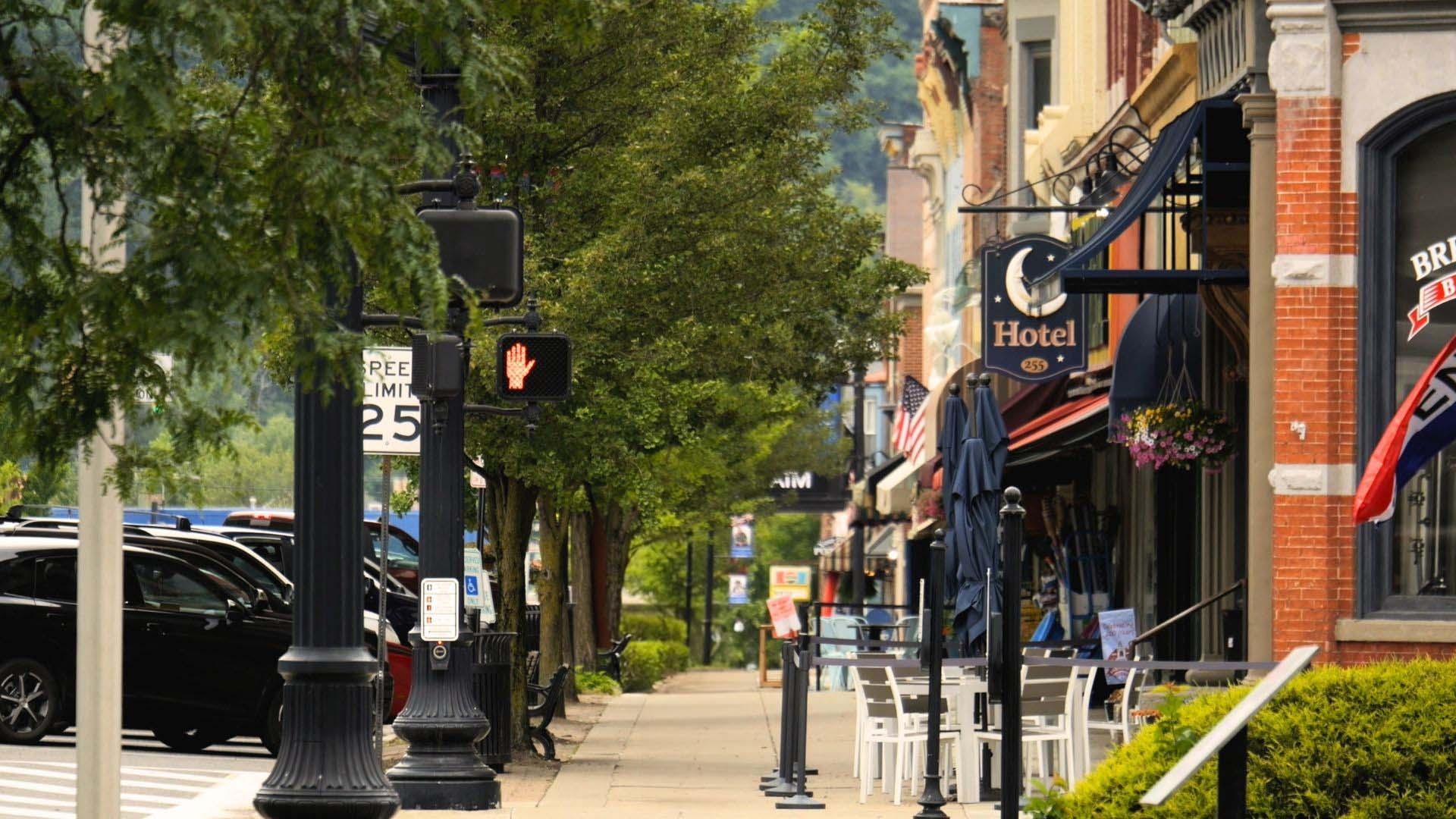 scene from Ridgway, PA